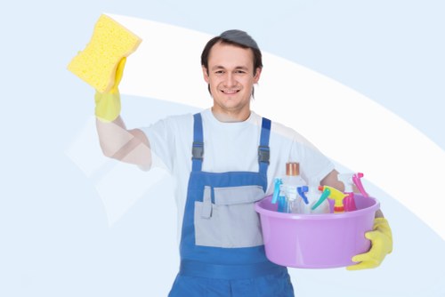Person reviewing a carpet cleaning complaint record