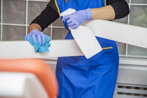 Deep office cleaning in SE11 with polished floors and desks